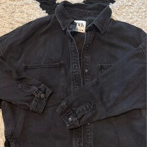 Zara Men's Dark Gray Denim Jeans